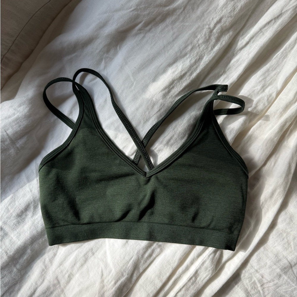 Alphalete Deep Green Sports Bra